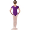 image:imageBloch Dance Girls Dujour Microlux Short sleeve LeotardAubergine