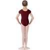 image:imageBloch Dance Girls Dujour Microlux Short sleeve LeotardBurgundy
