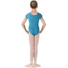 image:imageBloch Dance Girls Dujour Microlux Short sleeve LeotardTurquoise