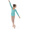 image:imageBloch Dance Girls Meglio Microlux Long Sleeve LeotardBlue Radiance