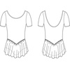 image:imageBloch Dance Girls Tiffany Short Sleeve Leotard with SkirtLight Pink