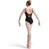 image:imageBloch Dance Womens Eyal Floral Lace Back Camisole LeotardBlack