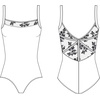 image:imageBloch Dance Womens Eyal Floral Lace Back Camisole LeotardBlack