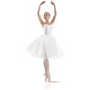 image:imageLeo Womens 24 Soft Tulle Juliet Dance Tutu SkirtWhite