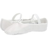 image:imageLeo Womens Ballet Russe Leather Full Sole Ballet Dance ShoeSlipperWhite