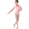 image:imageBloch Dance Girls Dujour Microlux Short sleeve LeotardCandy Pink