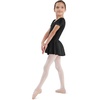 image:imageBloch Dance Girls Tiffany Short Sleeve Leotard with SkirtBlack