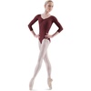 image:imageBloch Dance Womens Ballon 34 Sleeve Pinch FrontBack LeotardBurgundy