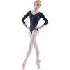 image:imageBloch Dance Womens Ballon 34 Sleeve Pinch FrontBack LeotardNavy