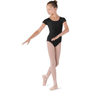 image:imageBloch Dance Girls Dujour Microlux Short sleeve LeotardBlack