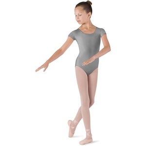 image:imageBloch Dance Girls Dujour Microlux Short sleeve LeotardGrey