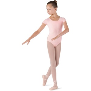 image:imageBloch Dance Girls Dujour Microlux Short sleeve LeotardLight Pink