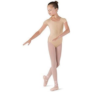 image:imageBloch Dance Girls Dujour Microlux Short sleeve LeotardSand