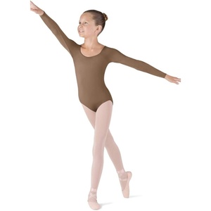 image:imageBloch Dance Girls Meglio Microlux Long Sleeve LeotardAlmond