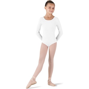 image:imageBloch Dance Girls Petit Classic Long Sleeve LeotardWhite