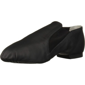 image:imageBloch Dance Womens Elasta Bootie Leather and Elastic Split Sole Jazz ShoeBlack