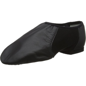 image:imageBloch Womens NeoFlex SlipOn Leather Jazz Shoes Neoprene SlipOn Split Sole with EVA Forefoot and Heel Pads High Durability Superior Fit Flexibility Step DancingBlackWhite