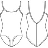 image:imageMirella Girls Classic VBack Camisole Dance LeotardSeafoam