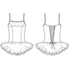 image:imageMirella Girls Corset Back Camisole Tutu DressLight Blue