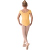 image:imageMirella Girls Princess Seam Cap Sleeve Dance LeotardButtercup