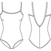 image:imageMirella Womens Classic Scoop Front VBack Camisole Dance LeotardGarnet