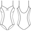 image:imageMirella Womens Princess Seam Pinch Front Camisole Dance LeotardBlack