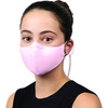 image:imageBloch unisexchild Childrens Soft Stretch Reusable Face Mask With Lanyard and Moldable Nose Pad Pack of 3Light Pink