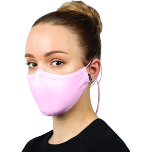 image:imageBloch unisexadult Adult Soft Stretch Reusable Face Mask With Lanyard and Moldable Nose Pad Pack of 3Light Pink